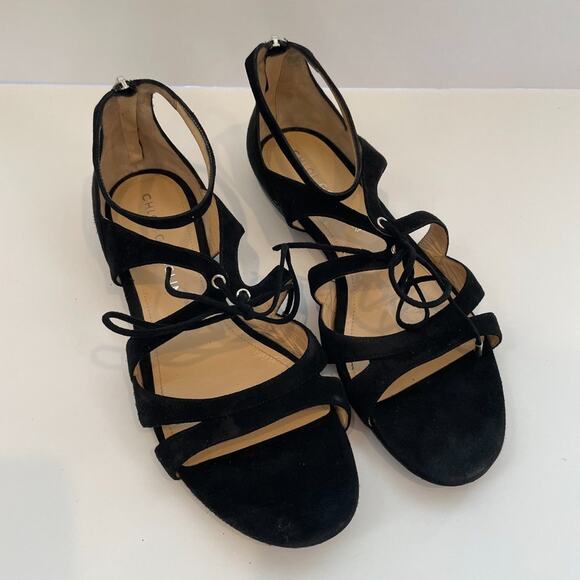 Chloe Gosselin Cardinalis Sandal Black Suede Summer - 39 - Picture 1 of 8